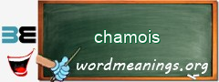 WordMeaning blackboard for chamois